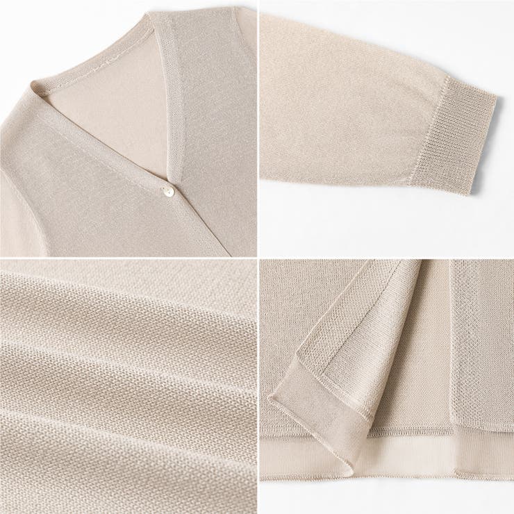 【透け感で魅せる洗練シアー】 シアーカーディガン サマーカーディガン | COCOMOMO | 詳細画像51 