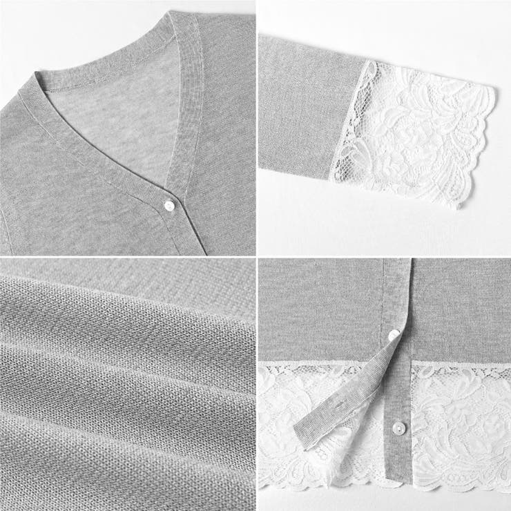 シアーレースの褒められカーディガン レースカーディガン シアーカーディガン | COCOMOMO | 詳細画像30 