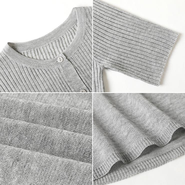 【涼しげシアー×ペプラム】 ペプラムカーディガン シアーカーディガン | COCOMOMO | 詳細画像31 