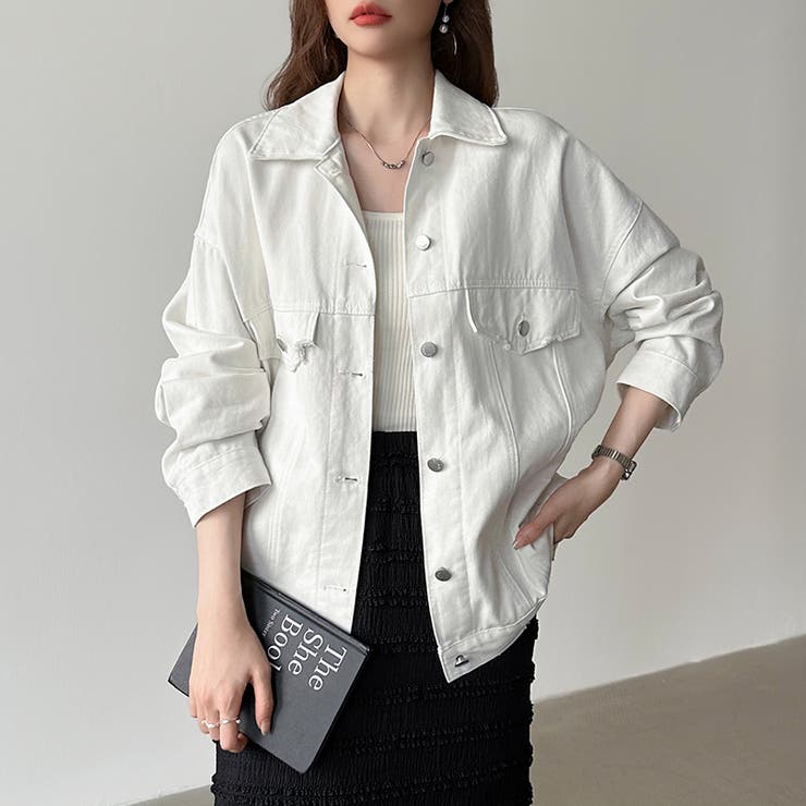 【羽織るだけで即こなれ感】デニムジャケット Gジャン オーバーサイズ | COCOMOMO | 詳細画像10 