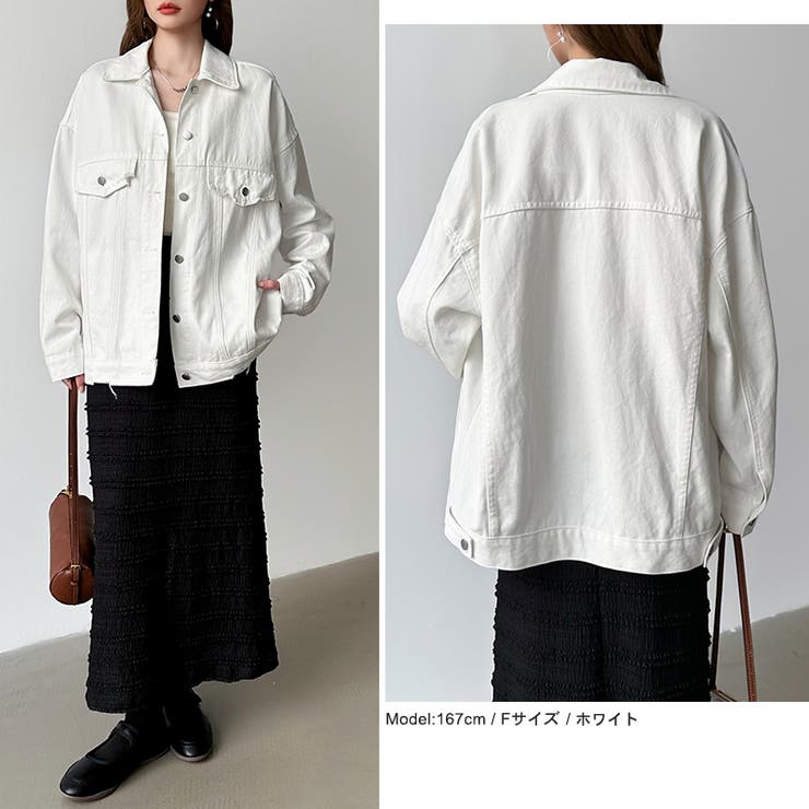 【羽織るだけで即こなれ感】デニムジャケット Gジャン オーバーサイズ | COCOMOMO | 詳細画像12 