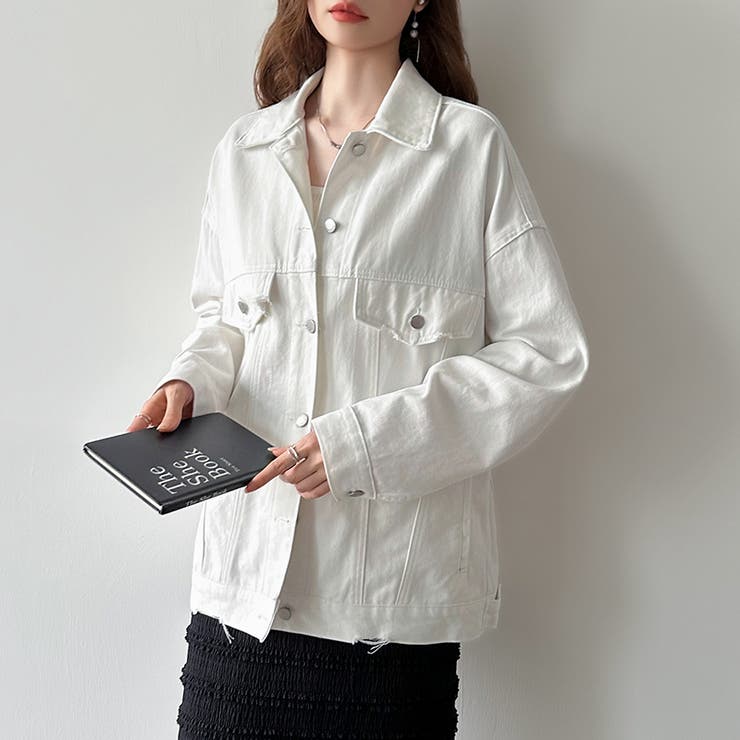 【羽織るだけで即こなれ感】デニムジャケット Gジャン オーバーサイズ | COCOMOMO | 詳細画像14 