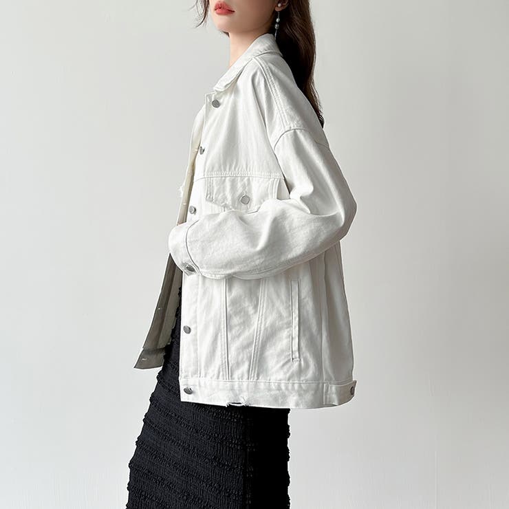 【羽織るだけで即こなれ感】デニムジャケット Gジャン オーバーサイズ | COCOMOMO | 詳細画像16 