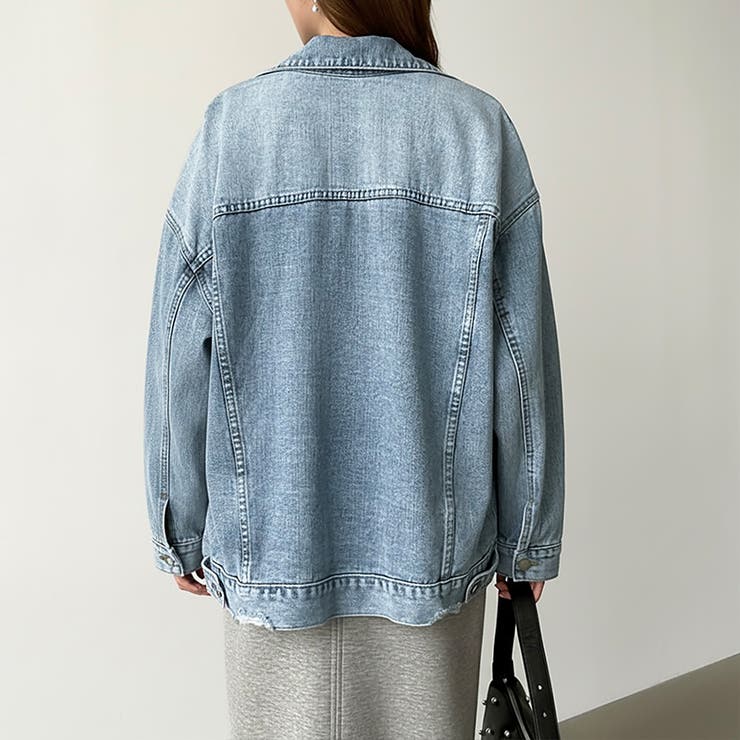 【羽織るだけで即こなれ感】デニムジャケット Gジャン オーバーサイズ | COCOMOMO | 詳細画像22 