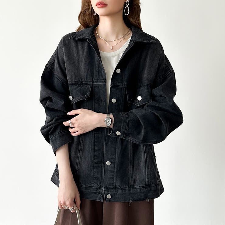 【羽織るだけで即こなれ感】デニムジャケット Gジャン オーバーサイズ | COCOMOMO | 詳細画像29 