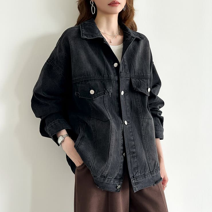 【羽織るだけで即こなれ感】デニムジャケット Gジャン オーバーサイズ | COCOMOMO | 詳細画像30 