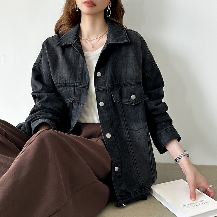 【羽織るだけで即こなれ感】デニムジャケット Gジャン オーバーサイズ | COCOMOMO | 詳細画像34 