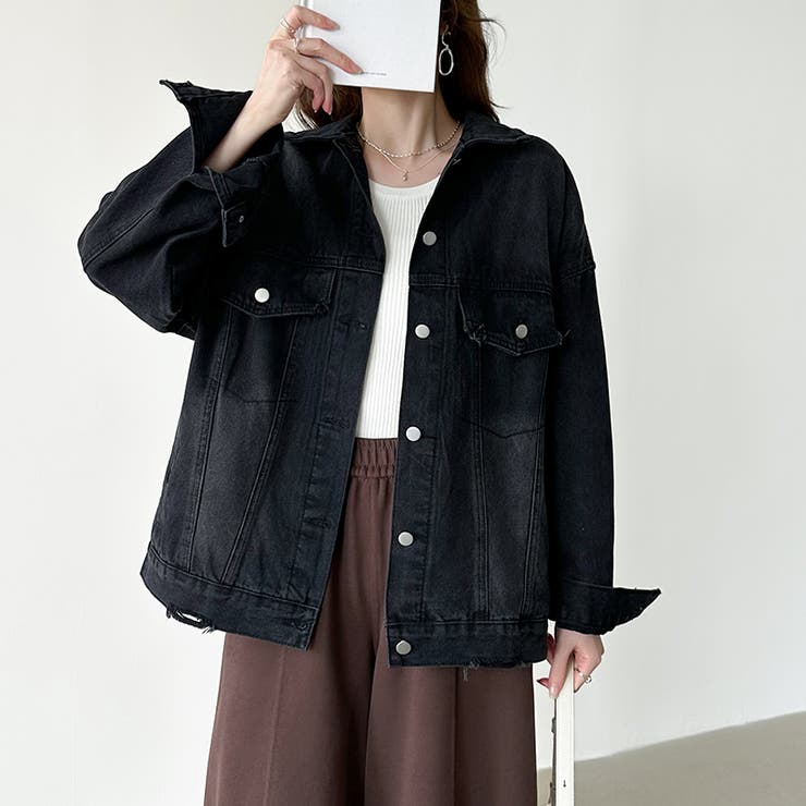 【羽織るだけで即こなれ感】デニムジャケット Gジャン オーバーサイズ | COCOMOMO | 詳細画像36 