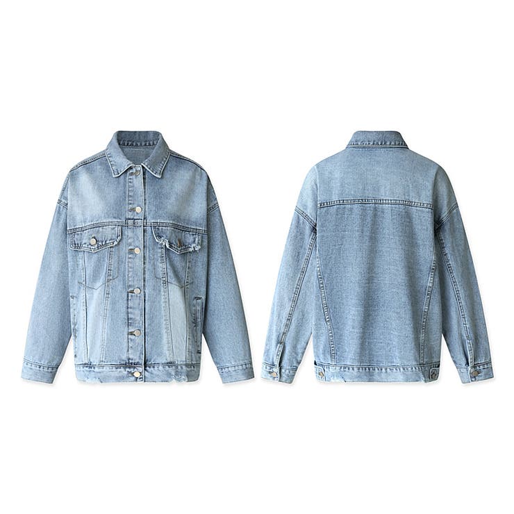 【羽織るだけで即こなれ感】デニムジャケット Gジャン オーバーサイズ | COCOMOMO | 詳細画像43 