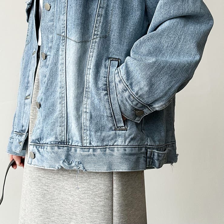 【羽織るだけで即こなれ感】デニムジャケット Gジャン オーバーサイズ | COCOMOMO | 詳細画像27 