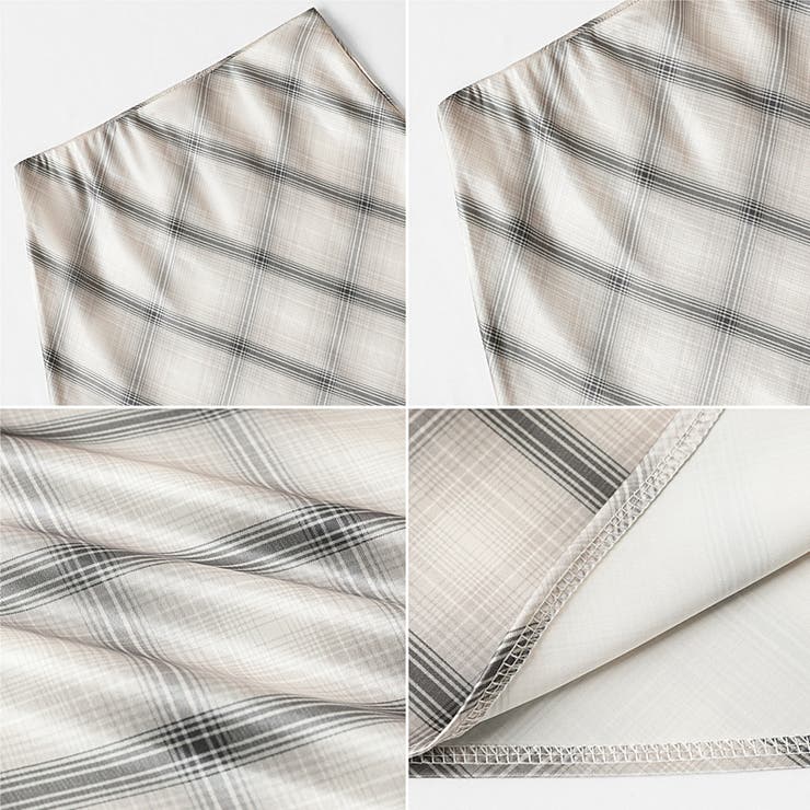 艶めくチェック柄マーメイド チェックスカート マーメイドスカート | COCOMOMO | 詳細画像24 