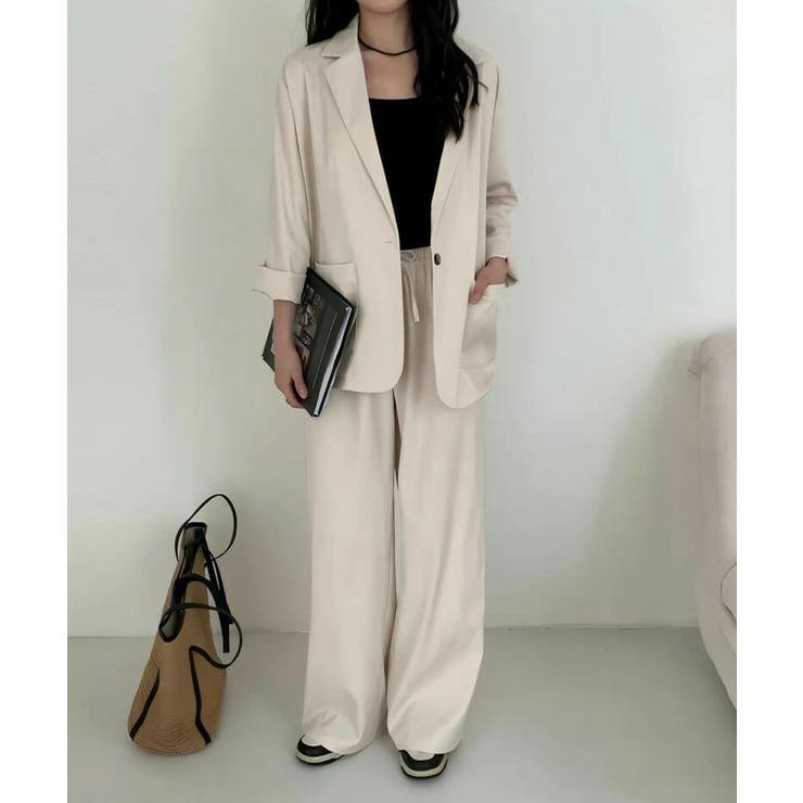 大人のこなれ感 セットアップ パンツスーツ | COCOMOMO | 詳細画像8 