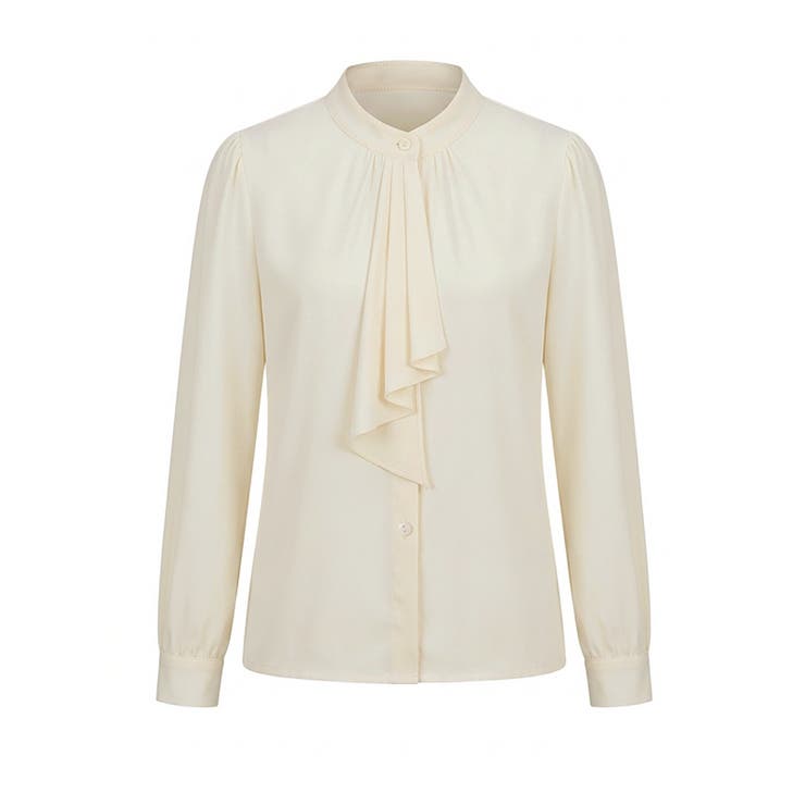 【フロントドレープで結ばず即 華やか】 スカーフタイブラウス | COCOMOMO | 詳細画像51 