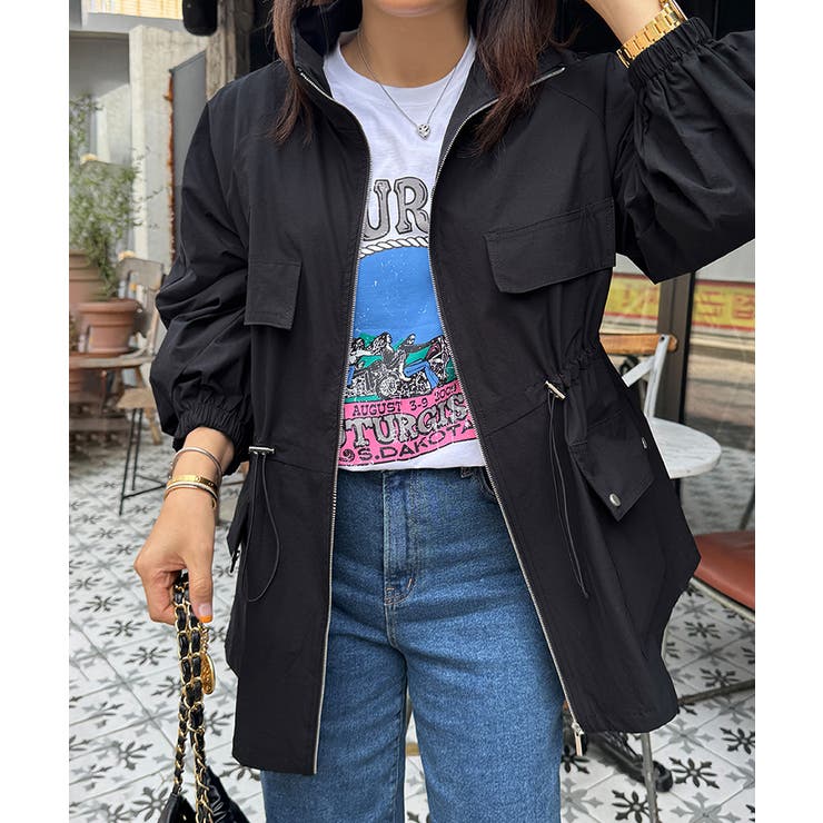 【キュッと絞って即 美シルエット】 マウンテンパーカー | COCOMOMO | 詳細画像13 