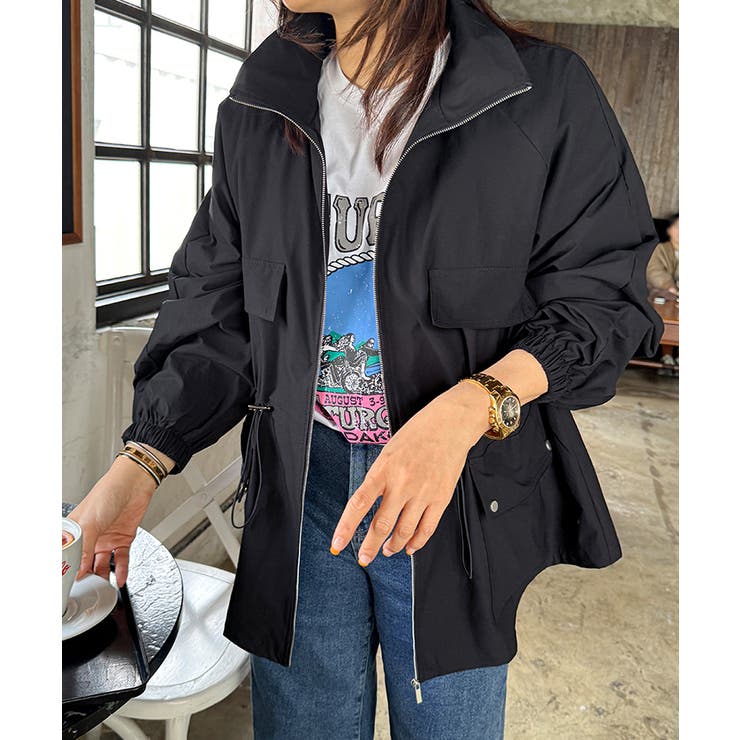 【キュッと絞って即 美シルエット】 マウンテンパーカー | COCOMOMO | 詳細画像19 