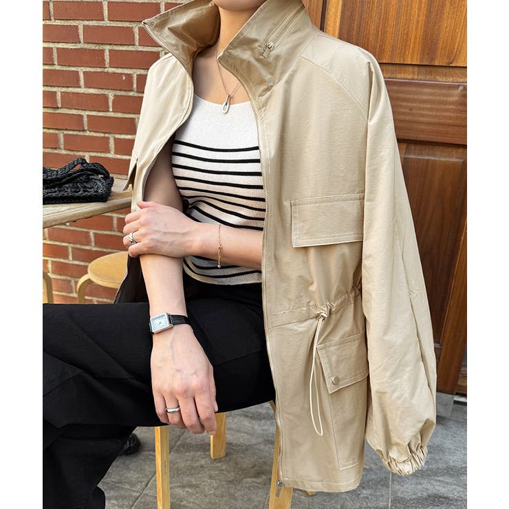 【キュッと絞って即 美シルエット】 マウンテンパーカー | COCOMOMO | 詳細画像4 