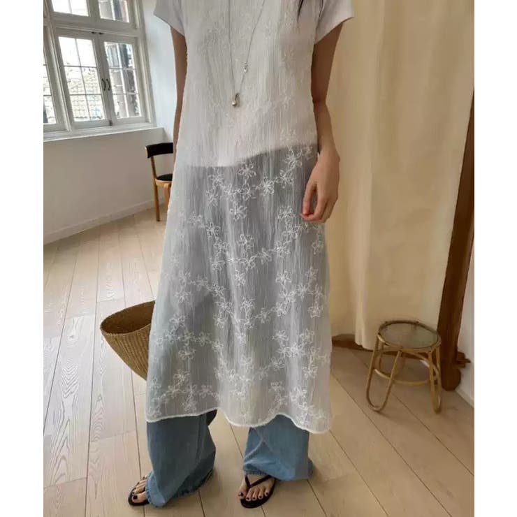 レイヤードで魅せるシアーワンピ キャミワンピース レイヤードキャミソール | COCOMOMO | 詳細画像15 