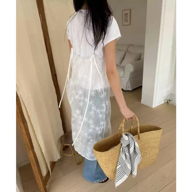 レイヤードで魅せるシアーワンピ キャミワンピース レイヤードキャミソール | COCOMOMO | 詳細画像16 