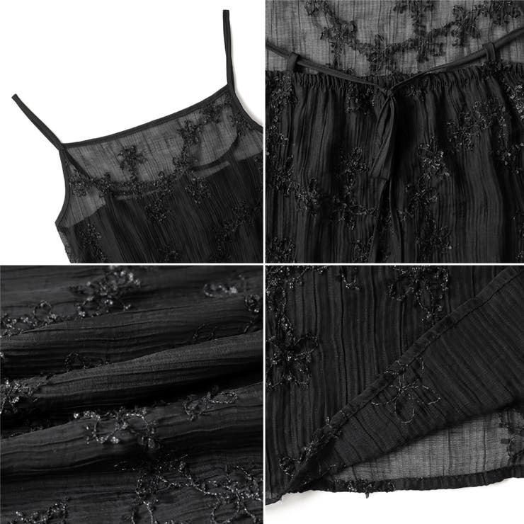 レイヤードで魅せるシアーワンピ キャミワンピース レイヤードキャミソール | COCOMOMO | 詳細画像18 