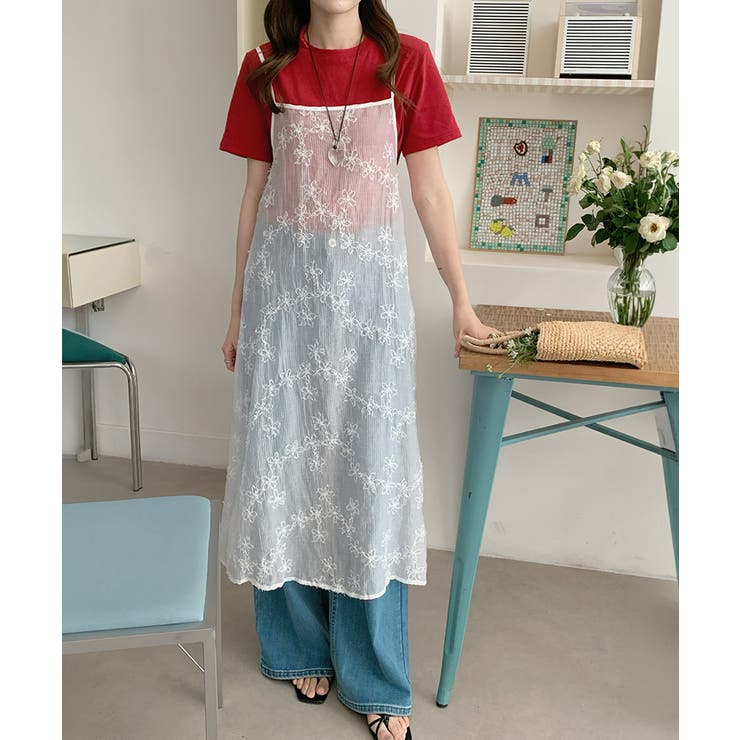 レイヤードで魅せるシアーワンピ キャミワンピース レイヤードキャミソール | COCOMOMO | 詳細画像9 