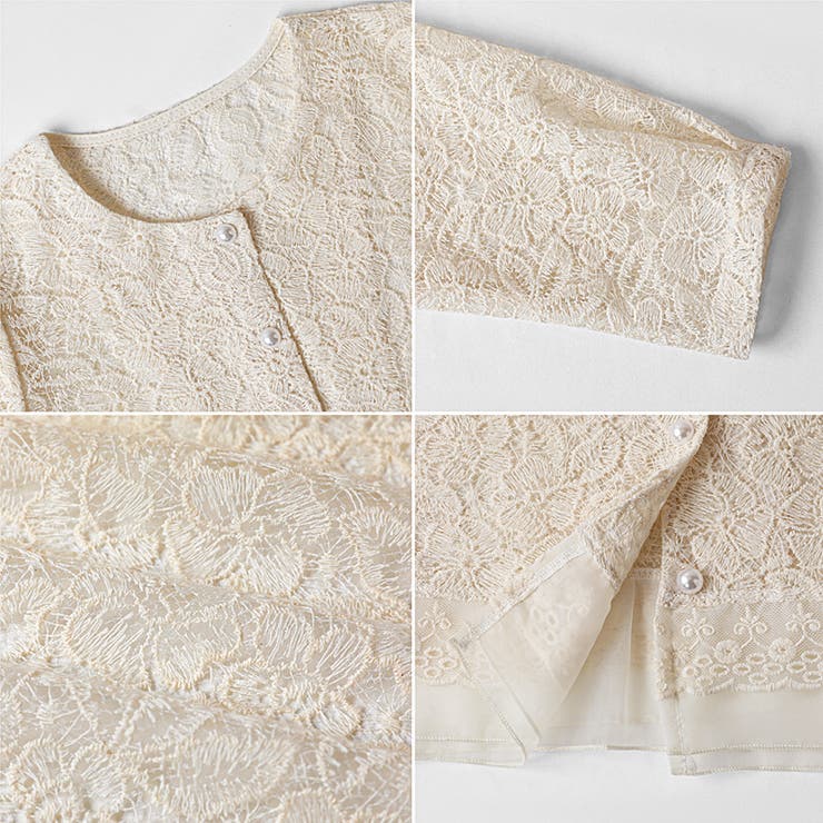 【キャミソールセット】総レースブラウス アンサンブル レースブラウス | COCOMOMO | 詳細画像14 