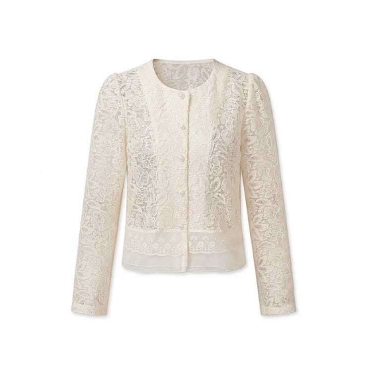 【キャミソールセット】総レースブラウス アンサンブル レースブラウス | COCOMOMO | 詳細画像17 