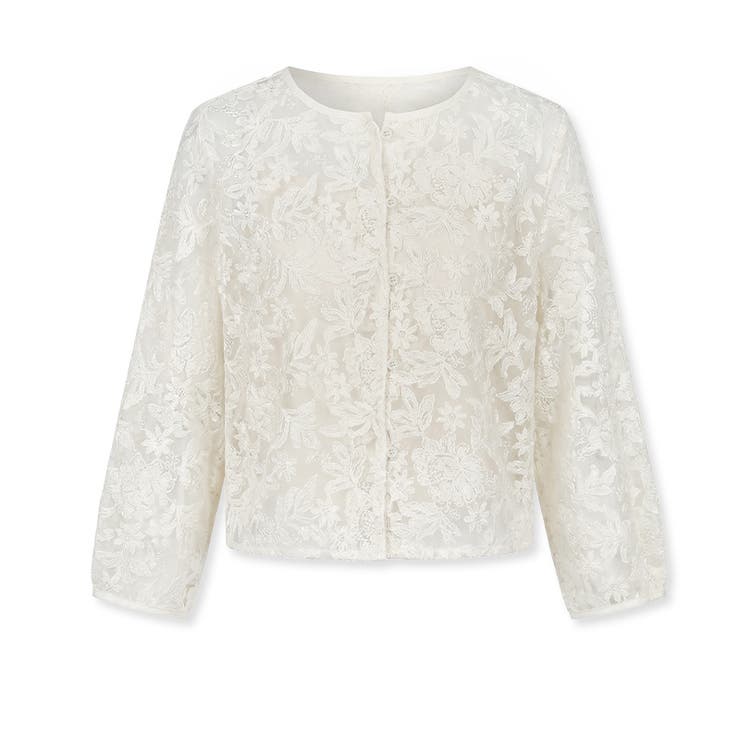 【透け感レイヤード】レースブラウス キャミソールセット 前後2WAY | COCOMOMO | 詳細画像36 