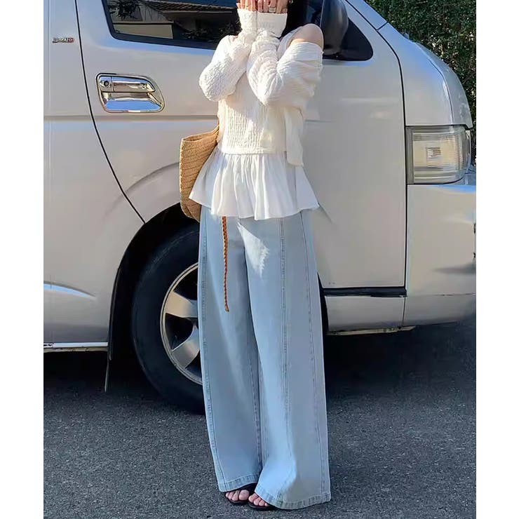 今っぽ可愛い欲張りアンサンブル ペプラムタンクトップ カーディガン | COCOMOMO | 詳細画像6 