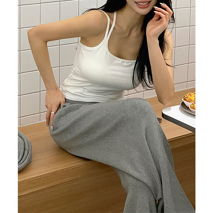 カップ付きバッククロスキャミスール カップ付きキャミソール ダブルストラップ | COCOMOMO | 詳細画像11 