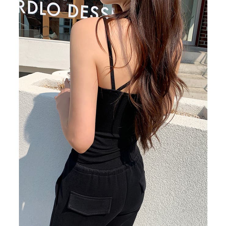 カップ付きバッククロスキャミスール カップ付きキャミソール ダブルストラップ | COCOMOMO | 詳細画像7 