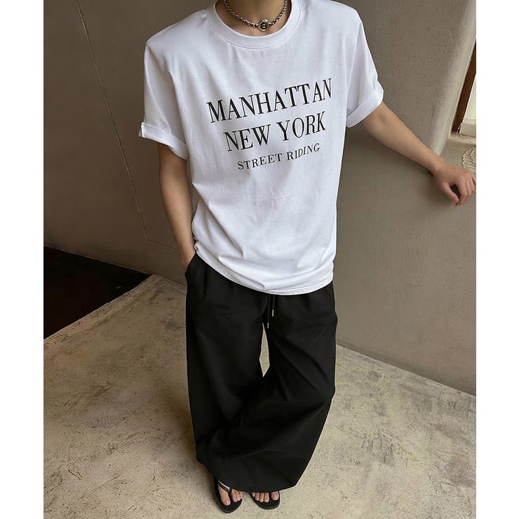 【こなれ落ち感×大人ロゴ】 ロゴTシャツ オーバーサイズ | COCOMOMO | 詳細画像2 