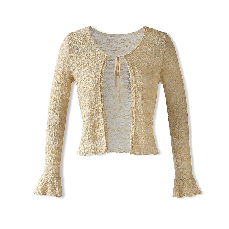 【ぽこぽこ立体レース】 シアーレースカーディガン カーディガン | COCOMOMO | 詳細画像53 