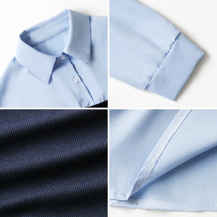 テクいらずでメリハリシルエット ビスチェドッキングシャツ コルセット風 | COCOMOMO | 詳細画像21 