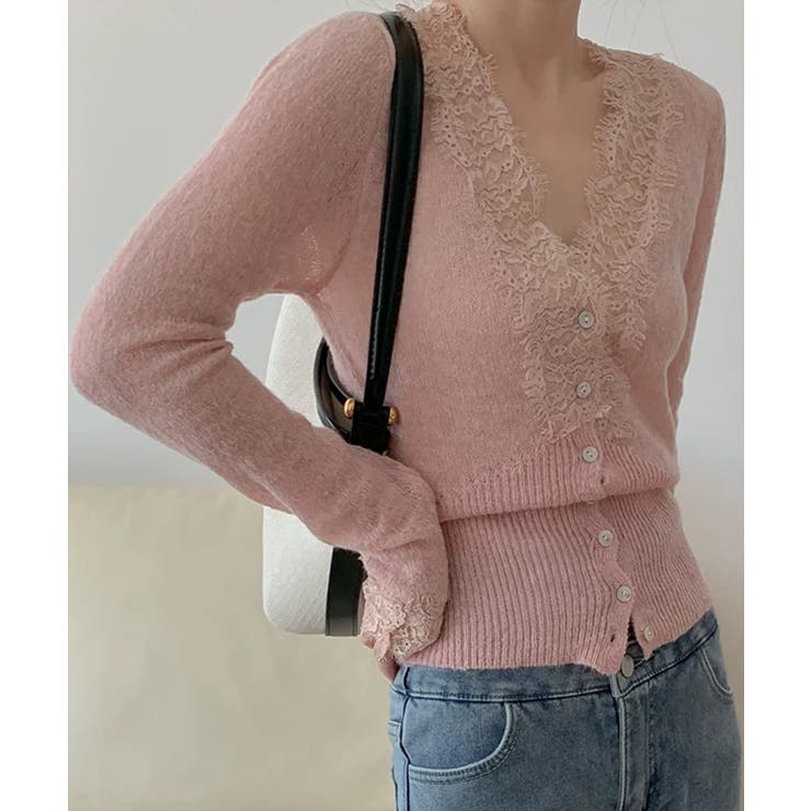 【繊細レース×シアー感】シアーレースカーディガン シアーカーディガン レースカー… | COCOMOMO | 詳細画像27 