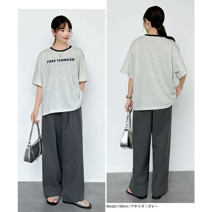 [配色リンガーデザイン] ロゴTシャツ Tシャツ | COCOMOMO | 詳細画像26 