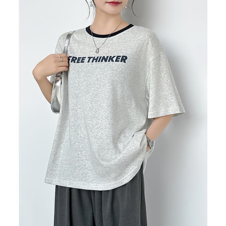 [配色リンガーデザイン] ロゴTシャツ Tシャツ | COCOMOMO | 詳細画像27 
