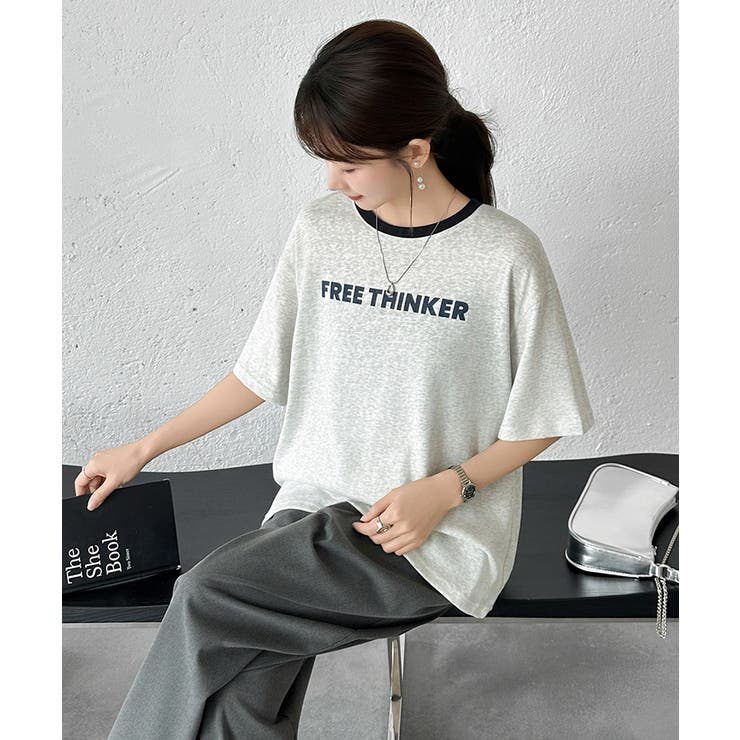 [配色リンガーデザイン] ロゴTシャツ Tシャツ | COCOMOMO | 詳細画像30 