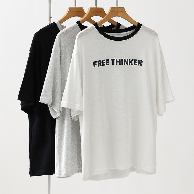 [配色リンガーデザイン] ロゴTシャツ Tシャツ | COCOMOMO | 詳細画像35 