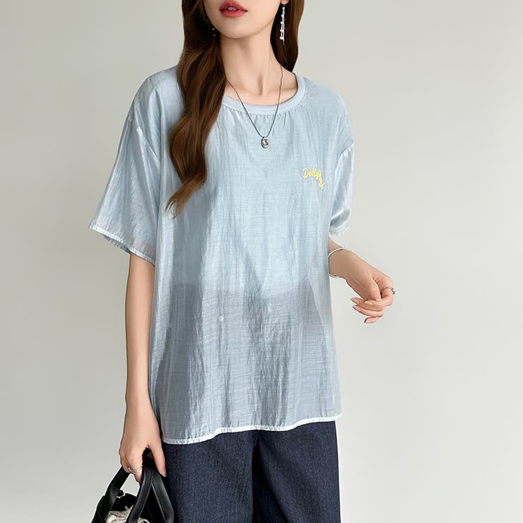 レイヤード風アメカジTシャツ ロゴTシャツ プリントTシャツ | COCOMOMO | 詳細画像12 