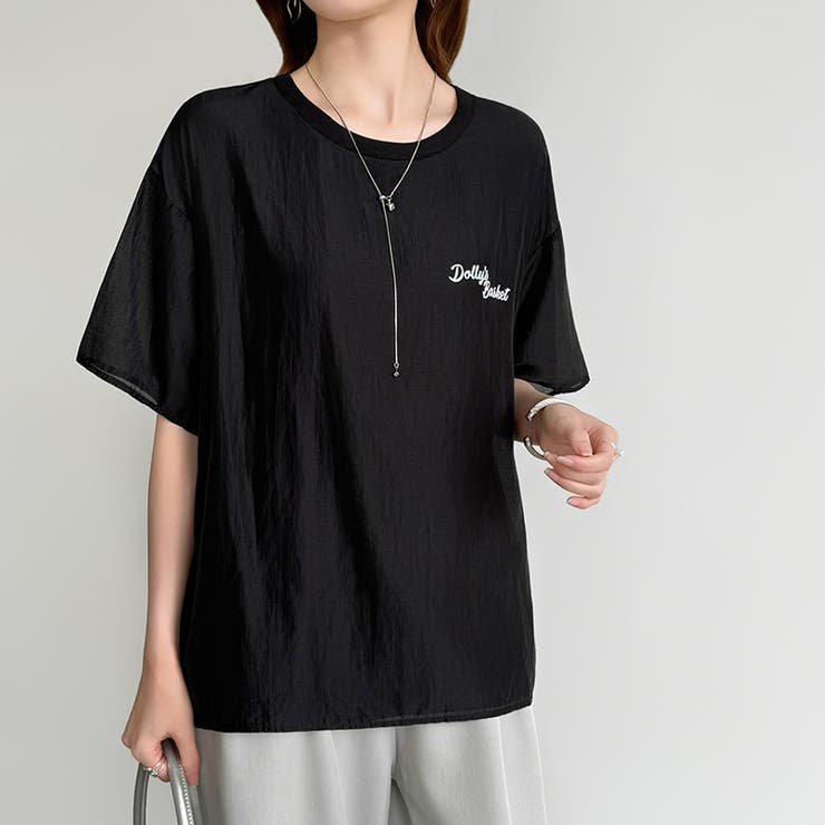 レイヤード風アメカジTシャツ ロゴTシャツ プリントTシャツ | COCOMOMO | 詳細画像26 