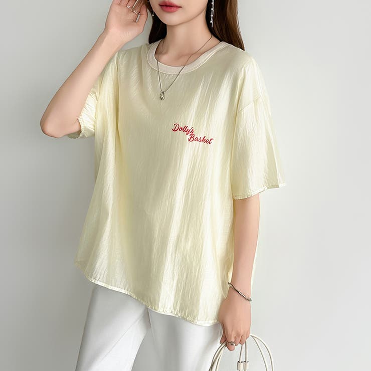 レイヤード風アメカジTシャツ ロゴTシャツ プリントTシャツ | COCOMOMO | 詳細画像3 