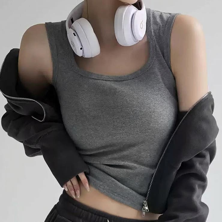 【ブラ紐、もう気にしない】 タンクトップ ブラ紐隠し | COCOMOMO | 詳細画像13 