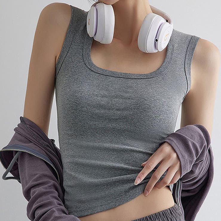 【ブラ紐、もう気にしない】 タンクトップ ブラ紐隠し | COCOMOMO | 詳細画像17 