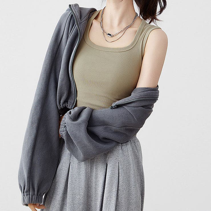 【ブラ紐、もう気にしない】 タンクトップ ブラ紐隠し | COCOMOMO | 詳細画像19 