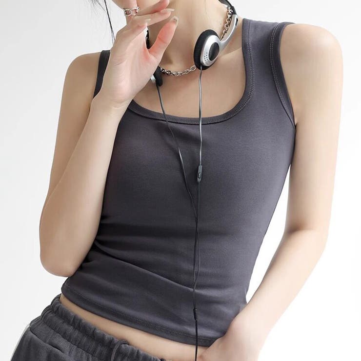 【ブラ紐、もう気にしない】 タンクトップ ブラ紐隠し | COCOMOMO | 詳細画像21 