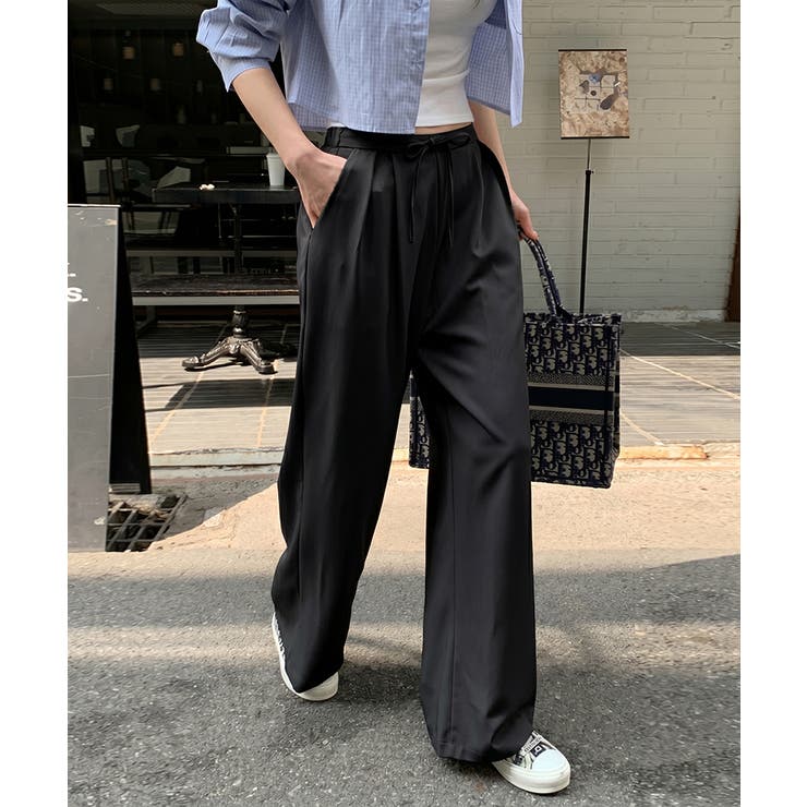【オンオフ使える神パンツ】タックワイドパンツ ワイドパンツ スラックス | COCOMOMO | 詳細画像27 