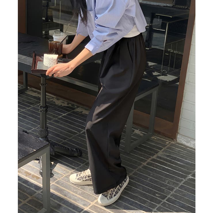 【オンオフ使える神パンツ】タックワイドパンツ ワイドパンツ スラックス | COCOMOMO | 詳細画像28 