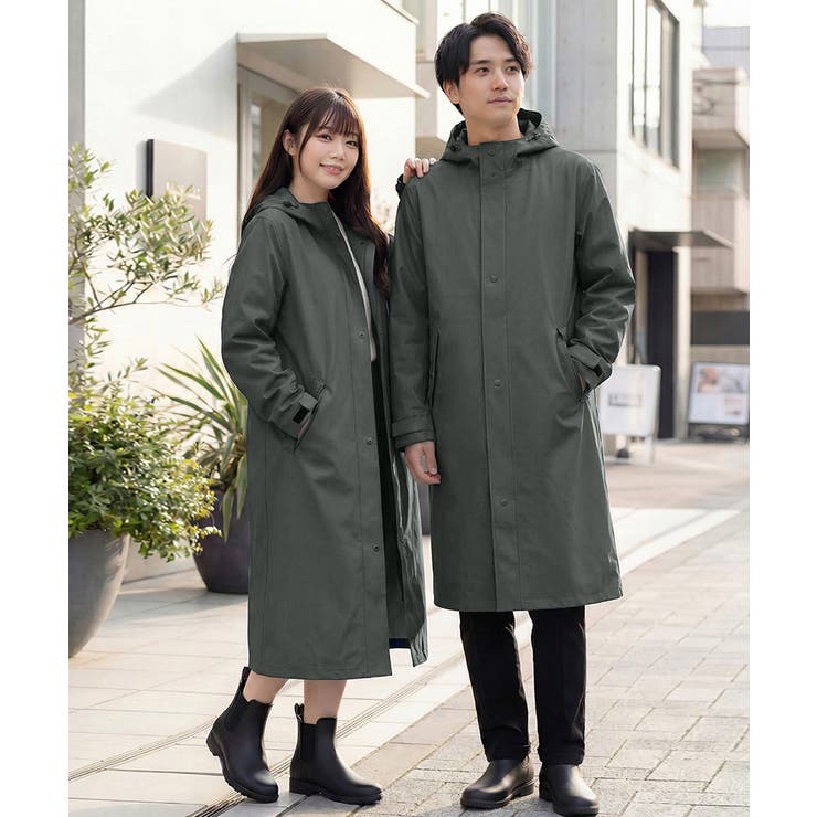 【収納袋付き】顔が濡れにくい二重ツバ付き レインコート 自転車 | COCOMOMO | 詳細画像14 