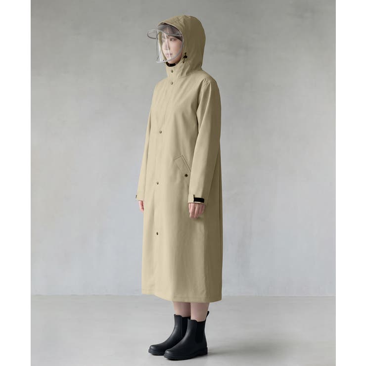 【収納袋付き】顔が濡れにくい二重ツバ付き レインコート 自転車 | COCOMOMO | 詳細画像5 