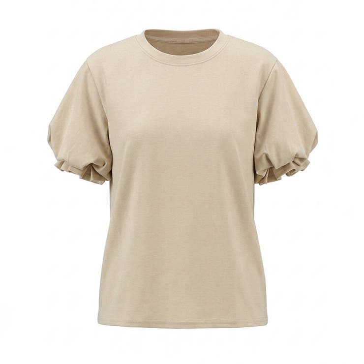 【ぽわんと立体感。】 バルーンスリーブTシャツ 半袖カットソー | COCOMOMO | 詳細画像52 